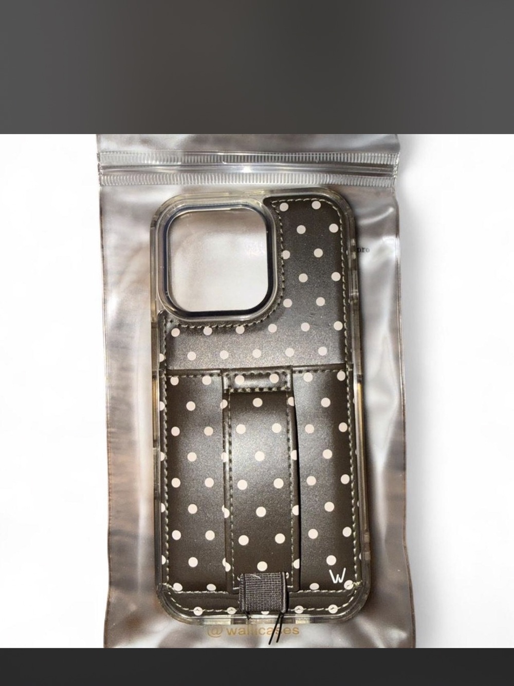 Brown Polka Dot Walli Case